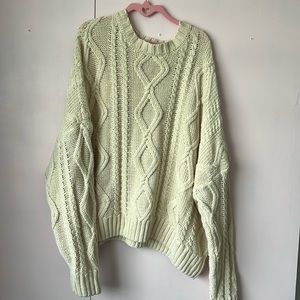 princess polly cream cable knit sweater